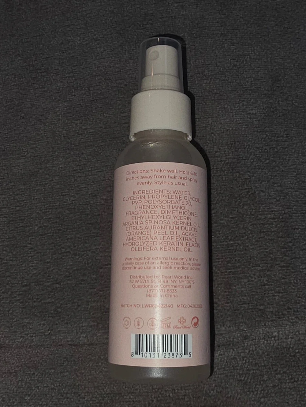 AmberGlow Style & Hold Styling Mist - Lightweight Finish 3.04fl Oz BNIB